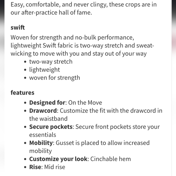 Lululemon Dance Studio Crop 25" In True Navy Women's Size 6. - Picture 15 of 15